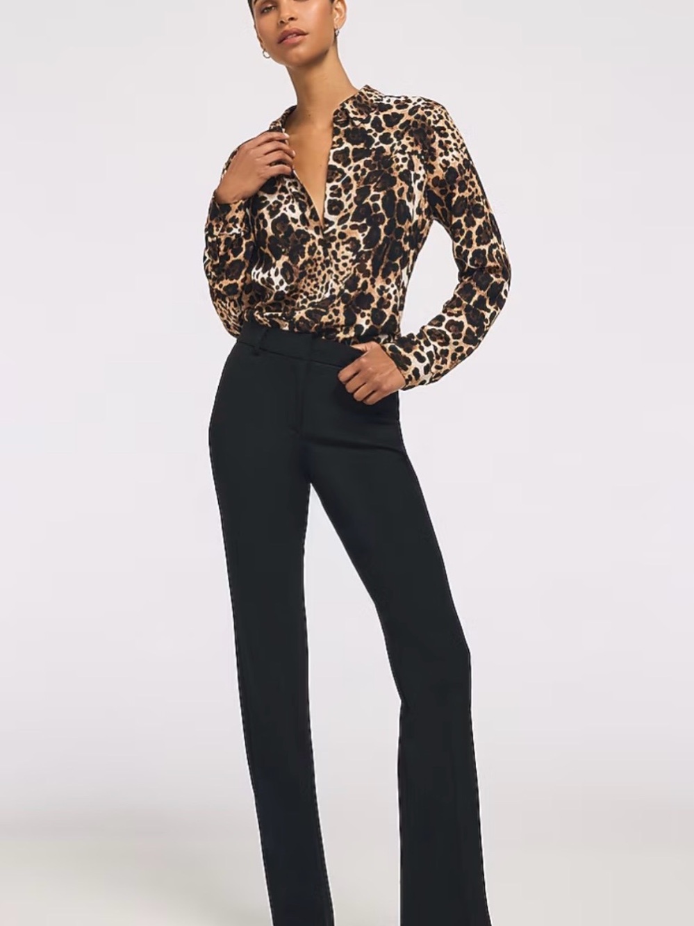 Express Women's Black Boot Cut & Flare Dress Pants